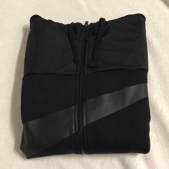 Nike Men's Hybrid Full‑Zip Hoodie, Black - Picture 3 of 6